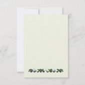 White Magnolia Greenery Floral Wedding RSVP Card Kaart (Achterkant)
