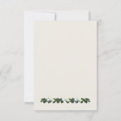 White Magnolia Greenery Floral Wedding RSVP Card Kaart (Achterkant)