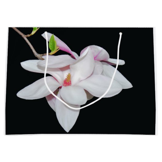 White Magnolia Groot Cadeauzakje (Voorkant)