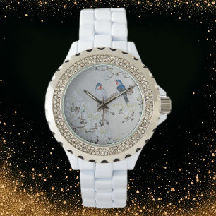 White Magnolia Horloge