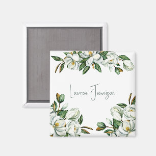 White Magnolia Magneet