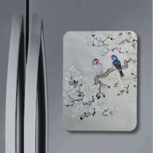 White Magnolia Magneet