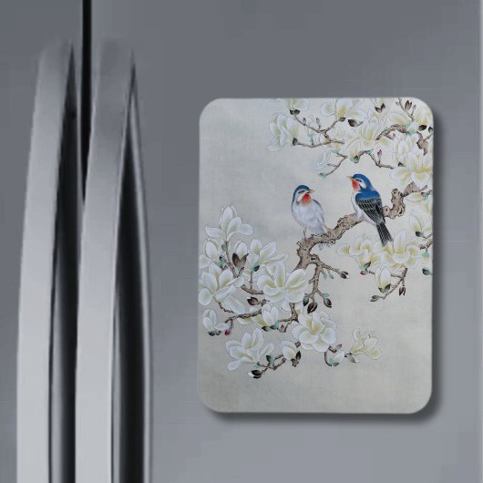 White Magnolia Magneet