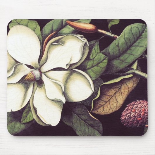 White Magnolia Mousepad, Cool Muismatten (Voorkant)