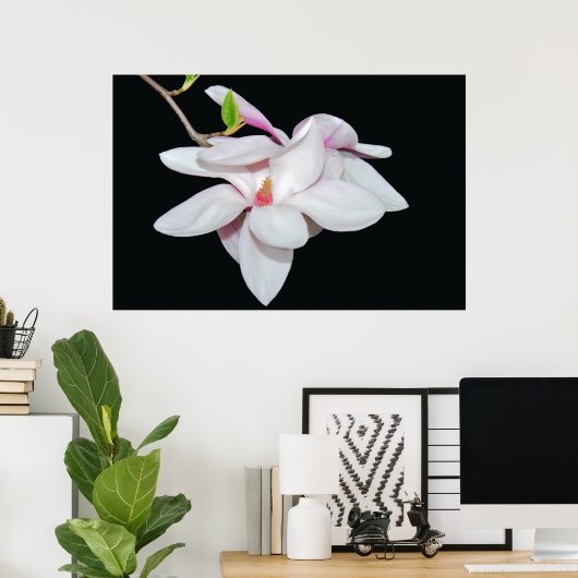 White Magnolia Poster (Thuiskantoor)