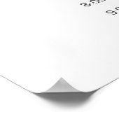 White Magnolia Rustic Floral Wedding Schema Poster (Hoek)