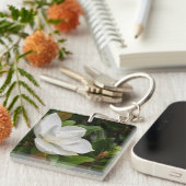White Magnolia Sleutelhanger (Voorkant Rechts)
