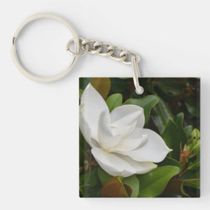 White Magnolia Sleutelhanger
