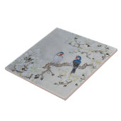 White Magnolia Tegeltje (Zijkant)