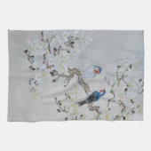 White Magnolia Theedoek (Horizontaal)