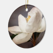 White Magnolia Tree Flower Floral Flowers Grey Keramisch Ornament (Links)