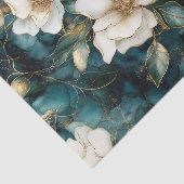 White Magnolia Vines Decoupage Papier (Detail)