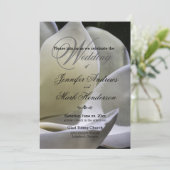 White Magnolia - Weddenschap - Black & White Kaart (Staand voorkant)