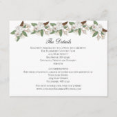 White Magnolia Wedding Details Enclosure Card Informatiekaartje (Voorkant)