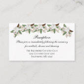White Magnolia Wedding Reception Enclosure card Informatiekaartje (Voorkant)