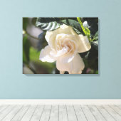 White Magnolia Wrapped Canvas Gallery Print (Insitu (Houten vloer))
