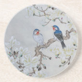 White Magnolia Zandsteen Onderzetter (Voorkant)