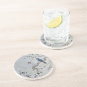 White Magnolia Zandsteen Onderzetter (Zijkant)