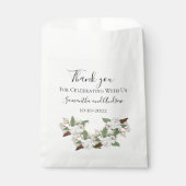 White Magnolias Elegant Classic Wedding Bedankzakje (Voorkant)