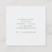 White Magnolias Floral Visitekaartje (Achterkant)