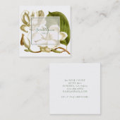 White Magnolias Floral Visitekaartje (Voorkant / Achterkant)