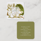 White Magnolias Floral Visitekaartje (Voorkant / Achterkant)