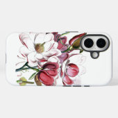 White Magnolias Flower  Old Illustration Case-Mate iPhone Case (Achterkant (horizontaal))