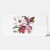 White Magnolias Flower  Old Illustration Case-Mate iPhone Case (Achterkant (horizontaal))