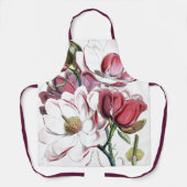 White Magnolias Flower  Old Illustration Schort (Voorkant)