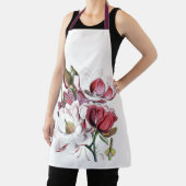 White Magnolias Flower Old Illustration Schort (Insitu)