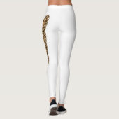 White Maine State Pine Cone Leggings (Achterkant)