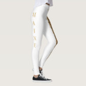 White Maine State Pine Cone Leggings (Rechts)