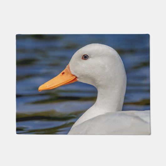 White Mallard Duck Deurmat (Voorkant)