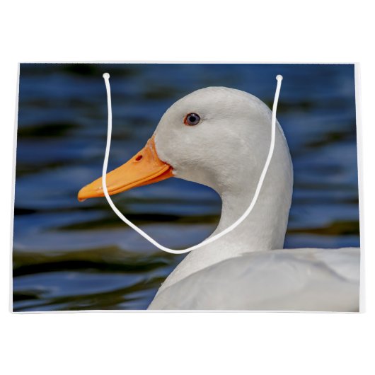 White Mallard Duck Large Cadeautasje (Voorkant)