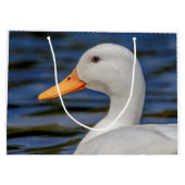 White Mallard Duck Large Cadeautasje (Achterkant)