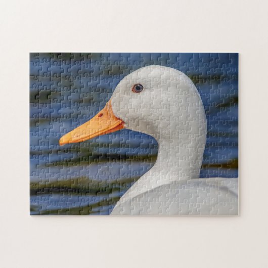 White Mallard Duck Legpuzzel (Horizontaal)