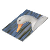 White Mallard Duck Notitieblok (Schuin)