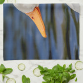 White Mallard Duck Theedoek (Gevouwen)
