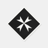 White Maltese Cross & Malta flag symbol / messghts Servet (Hoek)