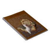 White Maltese Fantasy Dog Art Notitieboek (Rechterzijde)