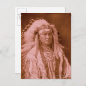 White Man draait hem - Crow Briefkaart (Voorkant / Achterkant)