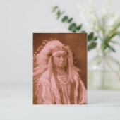 White Man draait hem - Crow Briefkaart (Staand voorkant)