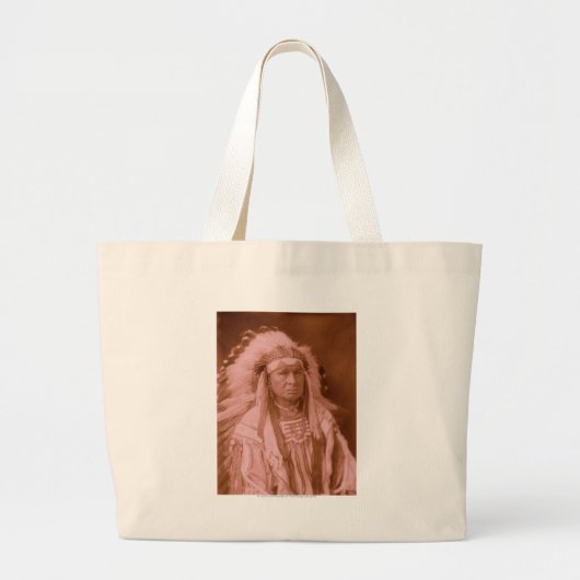 White Man draait hem - Crow Grote Tote Bag (Voorkant)