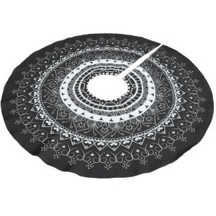 White Mandala Black Kerstboom Rok