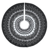 White Mandala Black Kerstboom Rok (Voorkant)