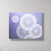 White Mandala Canvas Afdruk (Voorkant)
