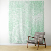 White Mandala Collectie Green Design Wandkleed (In situ)