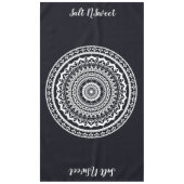 White Mandala Laat het zee je vrij Tafelkleed (Voorkant)