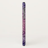 White Mandala op Paarse achtergrond Case-Mate iPhone Case (Achterkant/links)