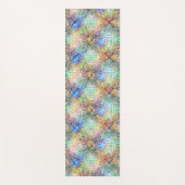 White Mandala Pattern Over Colorful Jewel Tones Yogamat (Voorkant)